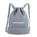 Waterproof Swim Backpack with Dry-Wet Separation for Beach - Grey
