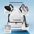 Waterproof Swim Backpack with Dry-Wet Separation for Beach - White