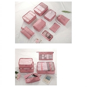 Waterproof Travel Storage Bags Set - 8 Pcs. - Pink