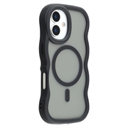 iPhone 17 Wave-Edge Magnetic Hybrid Case - Black