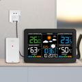Weather Station with Danish Lanugage and Large Color Display - Black