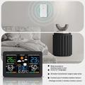 Weather Station with Danish Lanugage and Large Color Display - Black