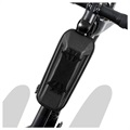 West Biking Bicycle Top Tube Bag with Phone Holder - 4"-6.5" - Black