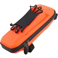 West Biking Bicycle Top Tube Bag with Phone Holder - 4"-6.5" - Orange