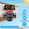 WiFi Solar Powered 3-Lens PTZ Security Camera with Smart Alarm System