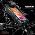 Wild Man FK2 Bike Phone Mount Case with 360° Rotatable Aluminum Mount - 0.6L - Black