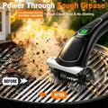 Wireless Electric Grill Cleaning Brush with Digital Display - Black