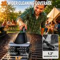Wireless Electric Grill Cleaning Brush with Digital Display - Black