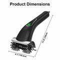 Wireless Electric Grill Cleaning Brush with Digital Display - Black