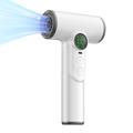 Wireless Hair Dryer with 100-Speed Cool/Warm, Smart Display - White