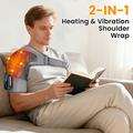Wireless Rechargeable Shoulder Massager - 5 Speeds, Adjustable Straps & USB-C Charging