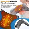 Wireless Rechargeable Shoulder Massager - 5 Speeds, Adjustable Straps & USB-C Charging