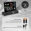 Wireless Weather Station with LCD Display - Indoor/Outdoor - Black