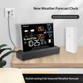 Wireless Weather Station with LCD Display - Indoor/Outdoor - Black
