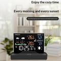 Wireless Weather Station with LCD Display - Indoor/Outdoor - Black