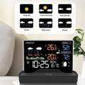 Wireless Weather Station with LCD Display - Indoor/Outdoor - Black