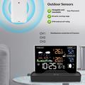 Wireless Weather Station with LCD Display - Indoor/Outdoor - Black