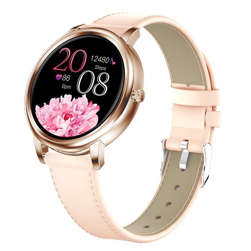 lady's smartwatch rose gold