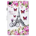 Wonder Series Lenovo Tab M10 Plus Gen 3 Folio Case - Eiffel Tower