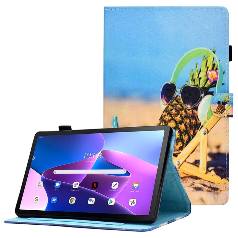 Wonder Series Lenovo Tab M10 Plus Gen 3 Folio Case Pineapple
