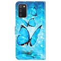 Wonder Series Samsung Galaxy A03s Wallet Case - Blue Butterfly