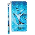 Wonder Series Sony Xperia 1 III Wallet Case - Blue Butterfly