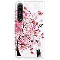 Wonder Series Sony Xperia 1 III Wallet Case - Flowering Tree