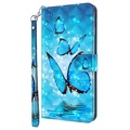 Wonder Series Sony Xperia 10 III, Xperia 10 III Lite Wallet Case - Blue Butterfly