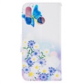 Wonder Series Huawei P30 Lite Wallet Case - Blue Butterfly