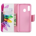 Wonder Series Samsung Galaxy A20e Wallet Case - Flower