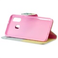 Wonder Series Samsung Galaxy A40 Wallet Case - Feathers
