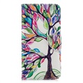 Wonder Series Samsung Galaxy A7 (2018) Wallet Case - Colorful Tree