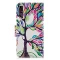 Wonder Series Samsung Galaxy A7 (2018) Wallet Case - Colorful Tree