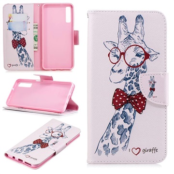 Wonder Series Samsung Galaxy A7 (2018) Wallet Case - Giraffe