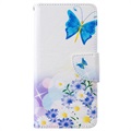 Wonder Series Samsung Galaxy S10 Wallet Case - Blue Butterfly