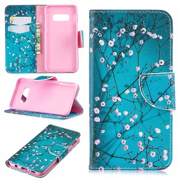 Wonder Series Samsung Galaxy S10e Wallet Case - White Flowers