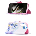 Wonder Series Samsung Galaxy S22 5G Wallet Case - Blue Butterfly