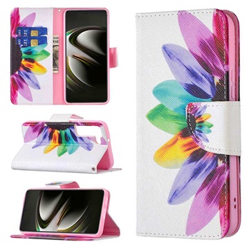 Wonder Series Samsung Galaxy S22 5G Wallet Case - Flower