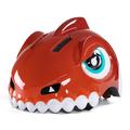 Wozinsky Dinosaur Pattern Kids Bike Helmet - Size S - Red