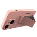Wozinsky Kickstand iPhone 13 Mini Silicone Case - Pink