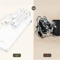 Wozinsky W11-W 10000mAh Power Bank with 4 Cables, Phone Stand, LED Flashlight - White