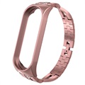 X-Shaped Xiaomi Mi Band 5/6 Strap - 37mm - Rose Gold