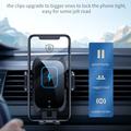 X11 3-Axis Car Wireless Charger 15W - Air Vent/Dashboard - Black