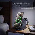 X11 Qi2 15W 3-in-1 MagSafe Wireless Charger Stand with LED Clock - Black