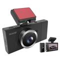X12 Magnetic Mount Car Dash Camera 1080P+720P+720P 3-Shots Car Recorder