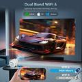 X1AR Android 14 Portable Projector - 720p, 4K Support, WiFi 6, Bluetooth 5.4 - White