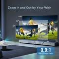 X1AR Android 14 Portable Projector - 720p, 4K Support, WiFi 6, Bluetooth 5.4 - White