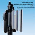 X2 Bluetooth Selfie Stick Tripod with Remote and Dual Fill Lights - Black