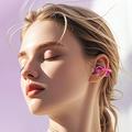 X22 Clip-On Wireless Earphones with Stylish Charging Case - Brilliant Magenta