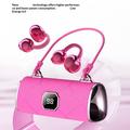 X22 Clip-On Wireless Earphones with Stylish Charging Case - Brilliant Magenta